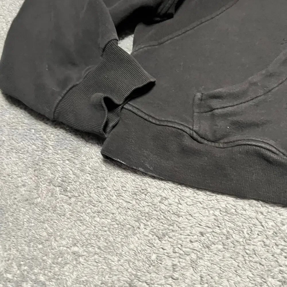Lululemon Scuba Oversized 1/2 Zip Hoodie Womens XL XXL Black Cropped RVU